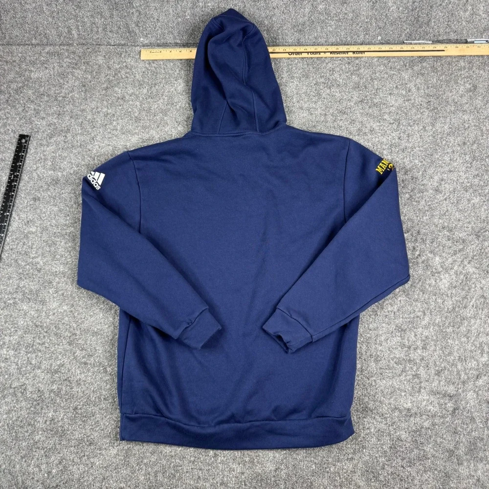Adidas Hoodie Mens Size M Navy Blue St. Francis Xavier Rugby Athletic Pullover